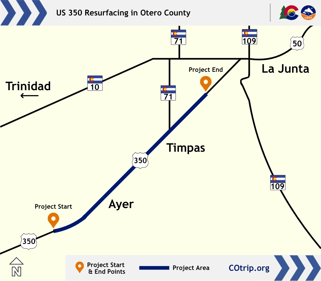 US 350 Resurfacing in Otero County Project Location Map.jpg detail image