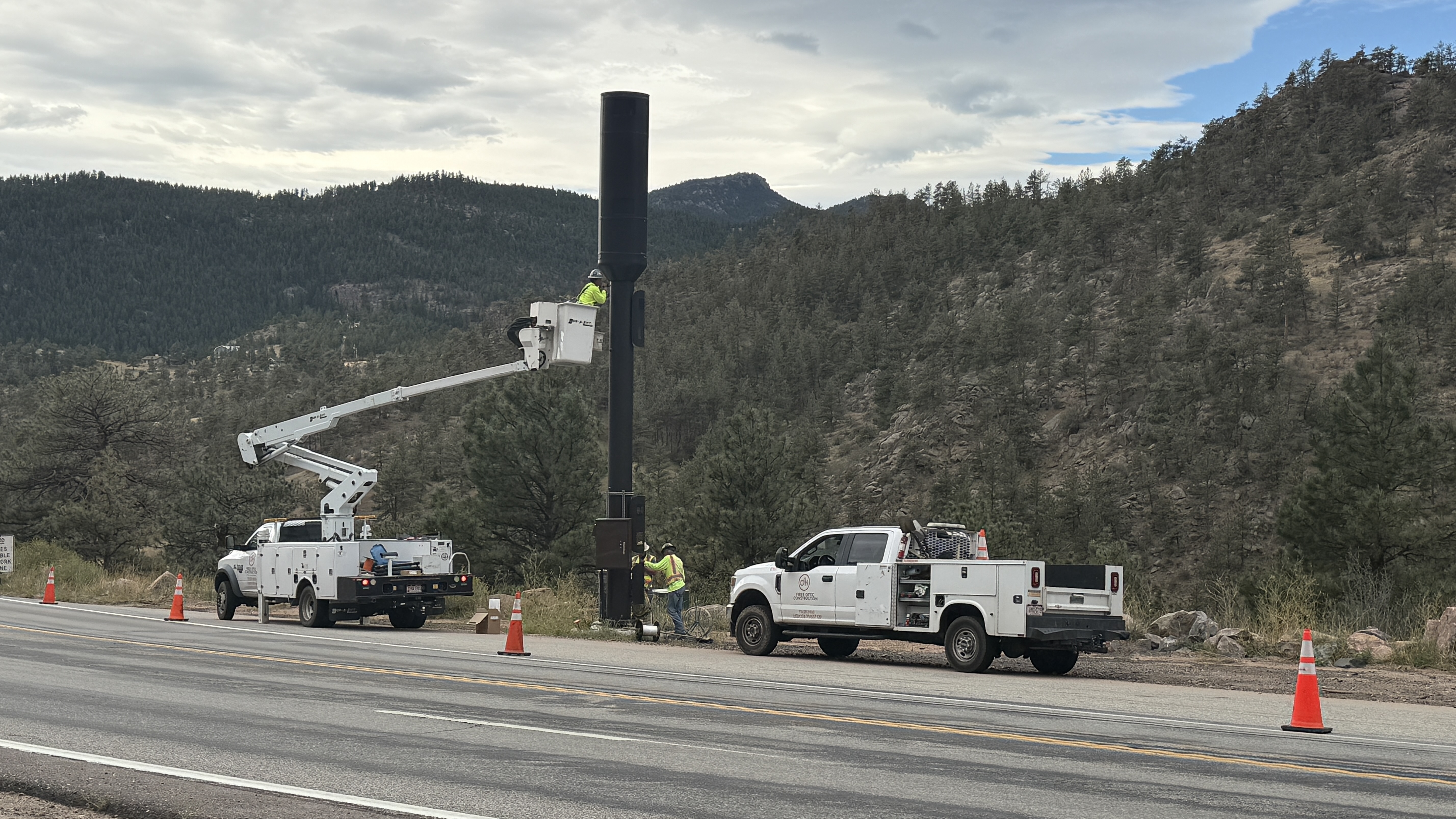 US 36 & CO 66 Information Technology Services Devices & Fiber Installation camera install by crews looking westbound.jpg detail image