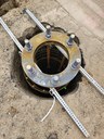 US 40 and CO 13 Signals Upgrade in Craig Closeup View of Caisson on 9th and Yampa June 2025.jpg thumbnail image