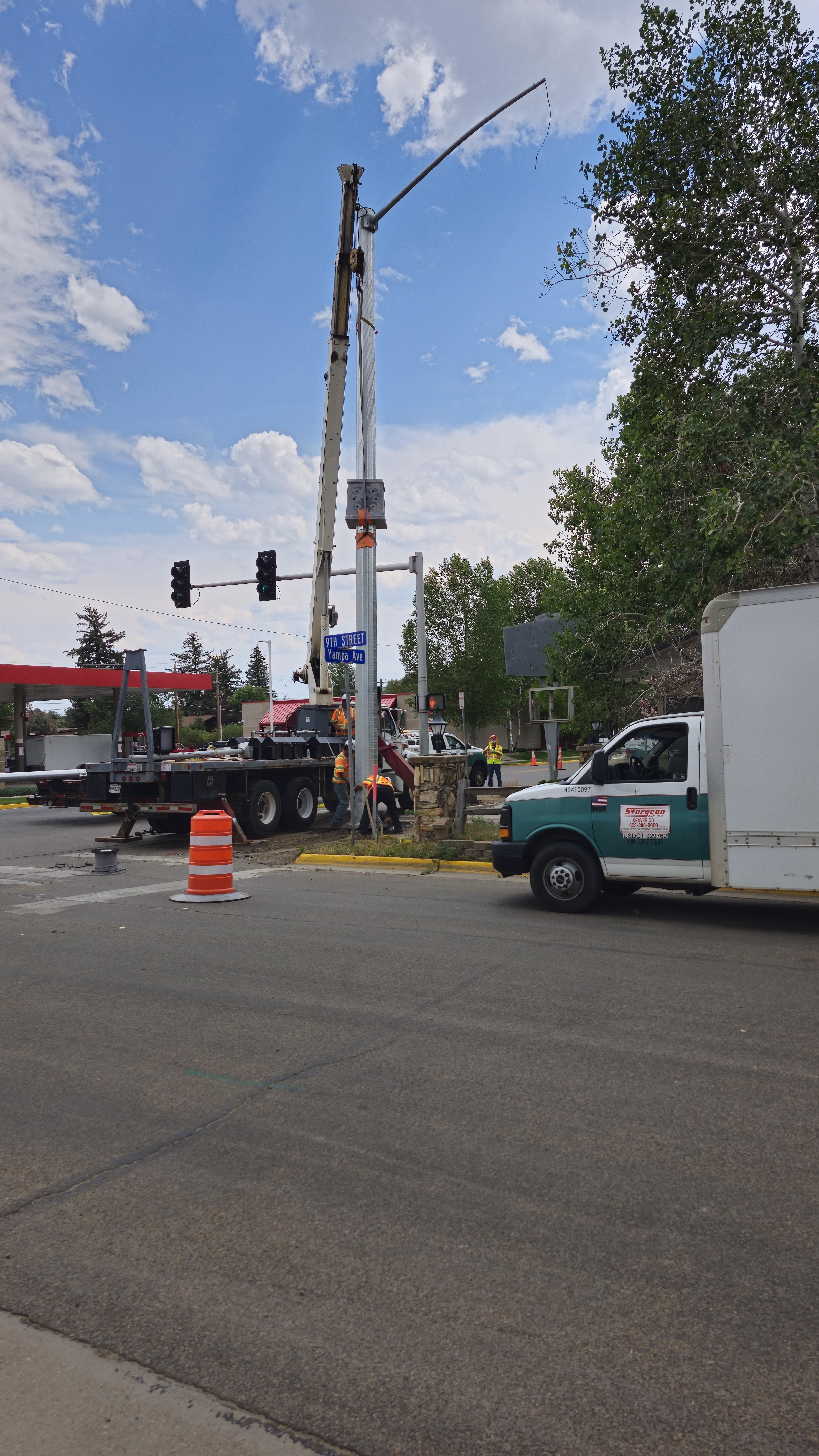US40 and CO 13 Craig Signals Update Signal Pole Installation Almost Up 07172025.jpg detail image