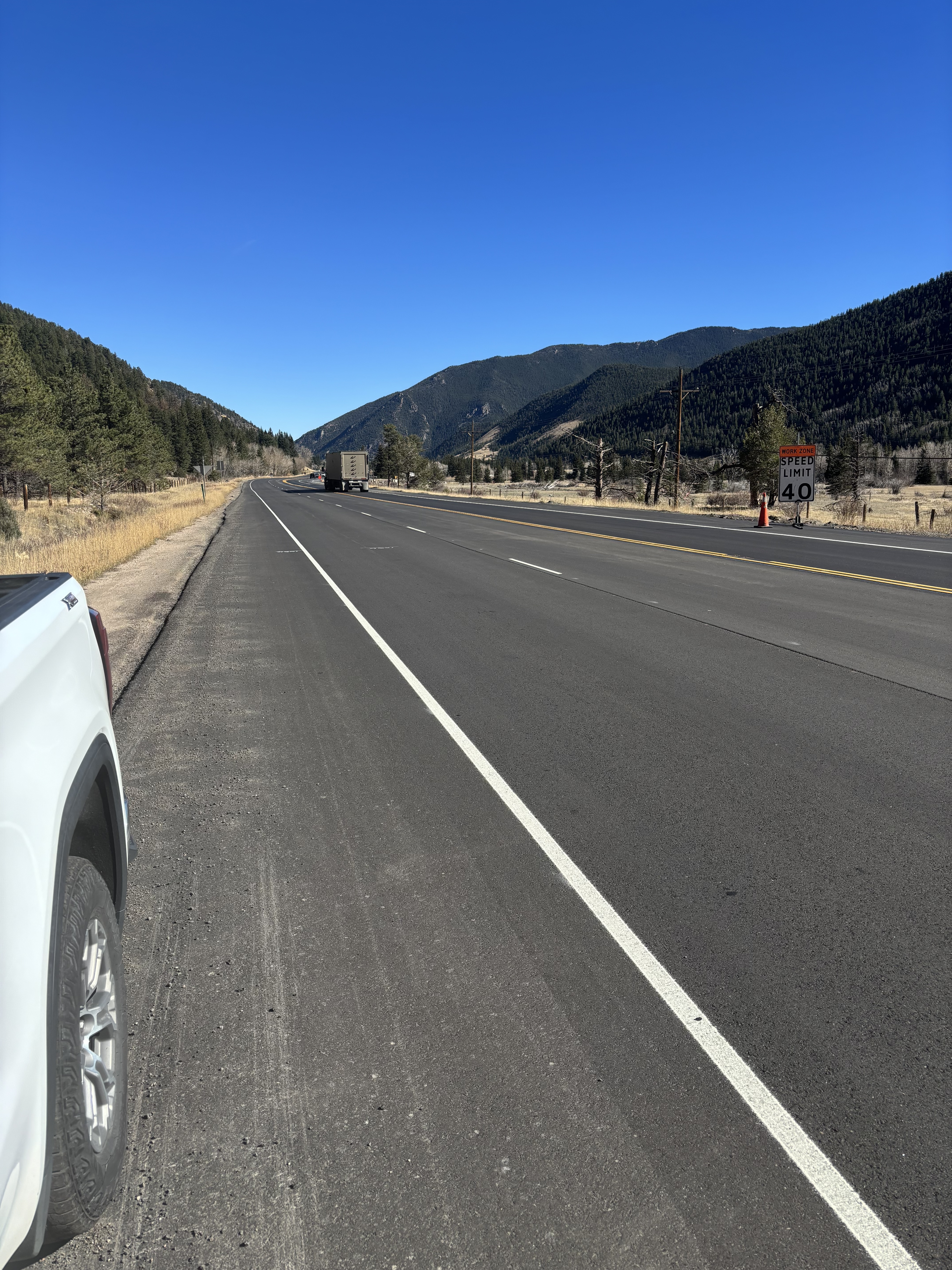 US 40 resurfacing Completed paving eastbound detail image