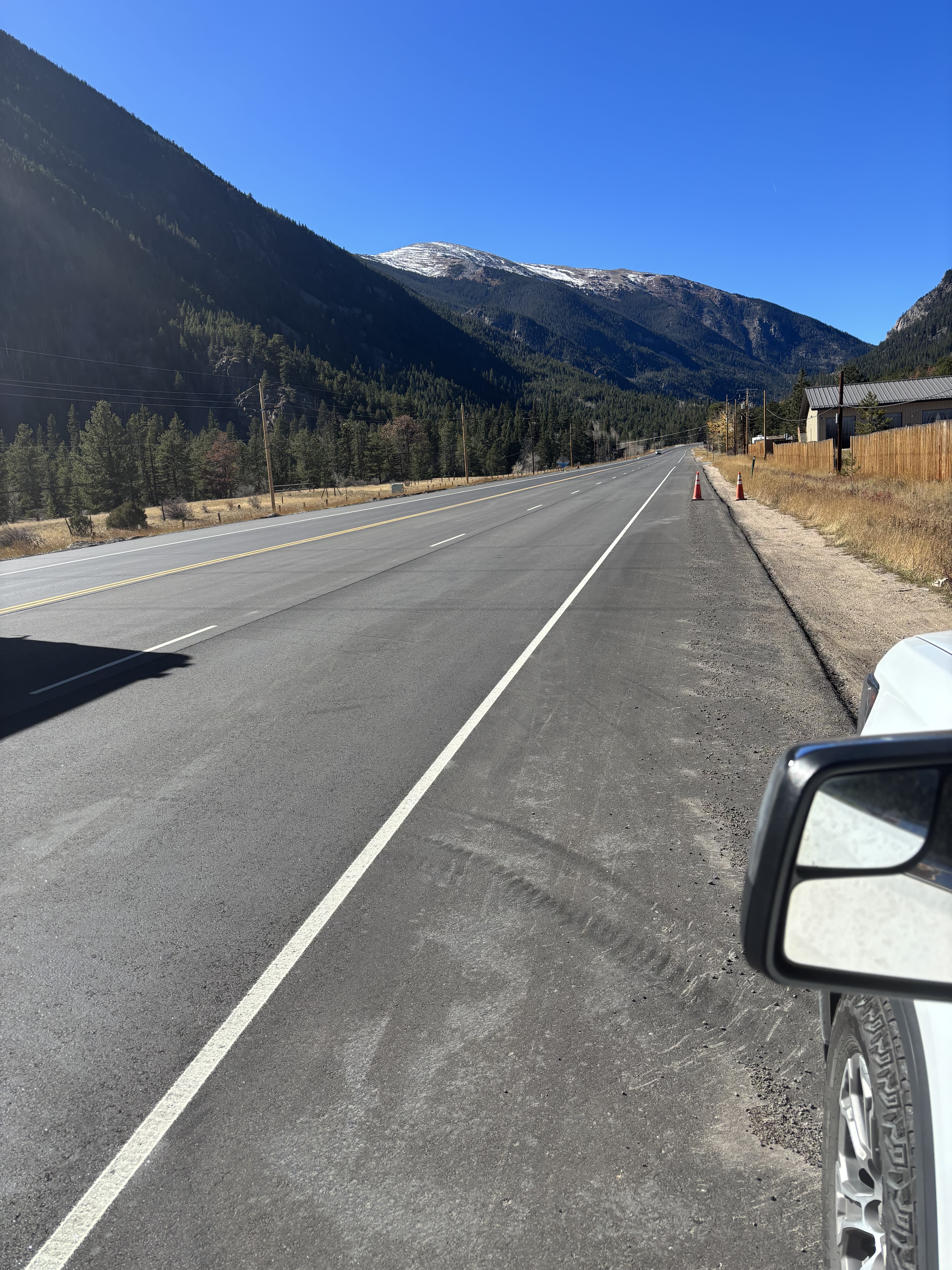 US 40 Completed paving westbound detail image