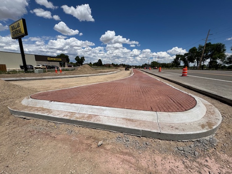 US 50 and Baxter Road Intersection Safety Improvements Closeup View Median Island.jpg detail image