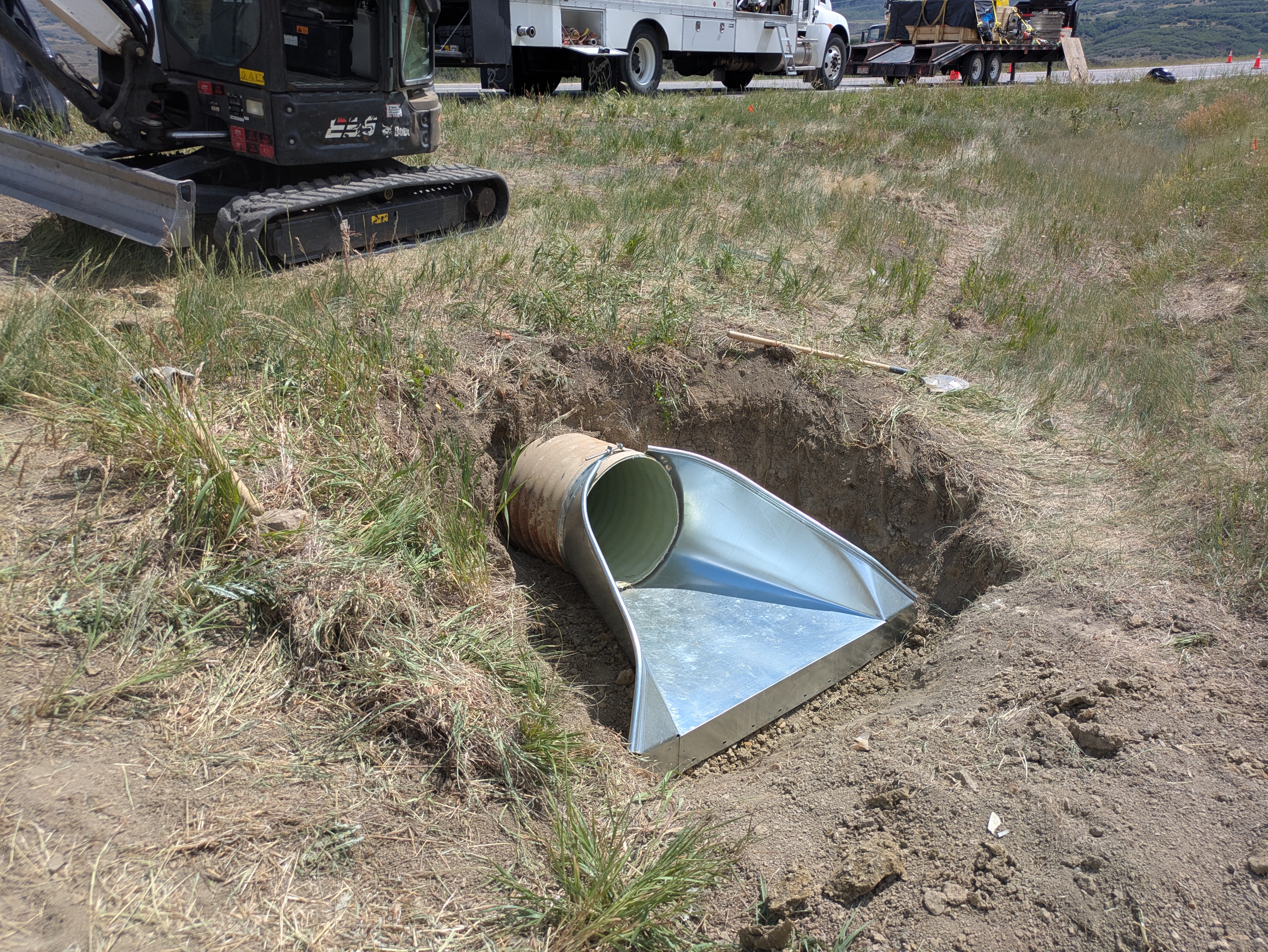 US 50 Culvert Replacement in Mesa & Montrose Counties Culvert Drain.jpg detail image