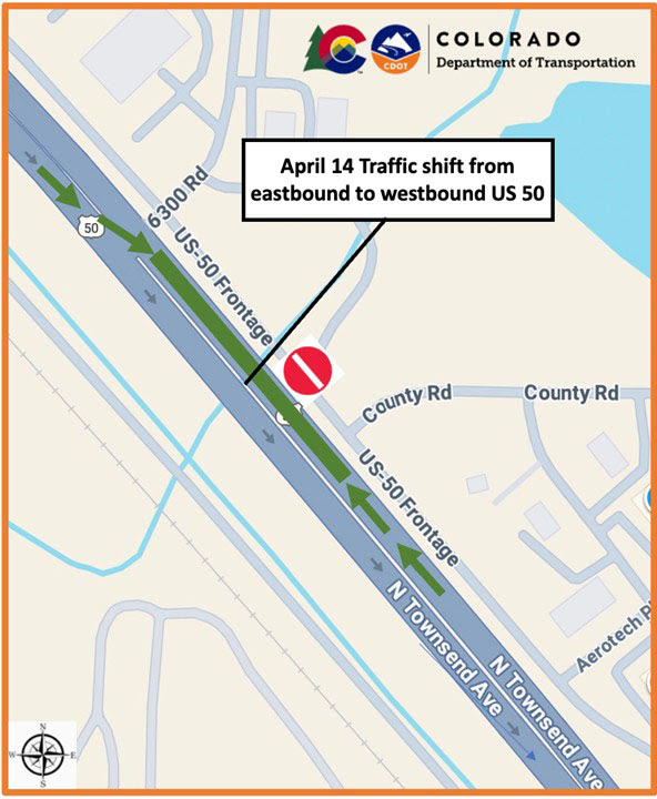 US 50 Culvert Replacement in Montrose Traffic Shift Location Map.jpg detail image