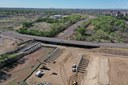 I-25 US 50B Interchange aerial view of bridge work over Fountain Creek near US 50.JPG thumbnail image