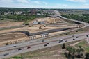 I-25 and US 50B Interchange project aerial of construction on the Fountain Creek and UPRR bridges.JPG thumbnail image