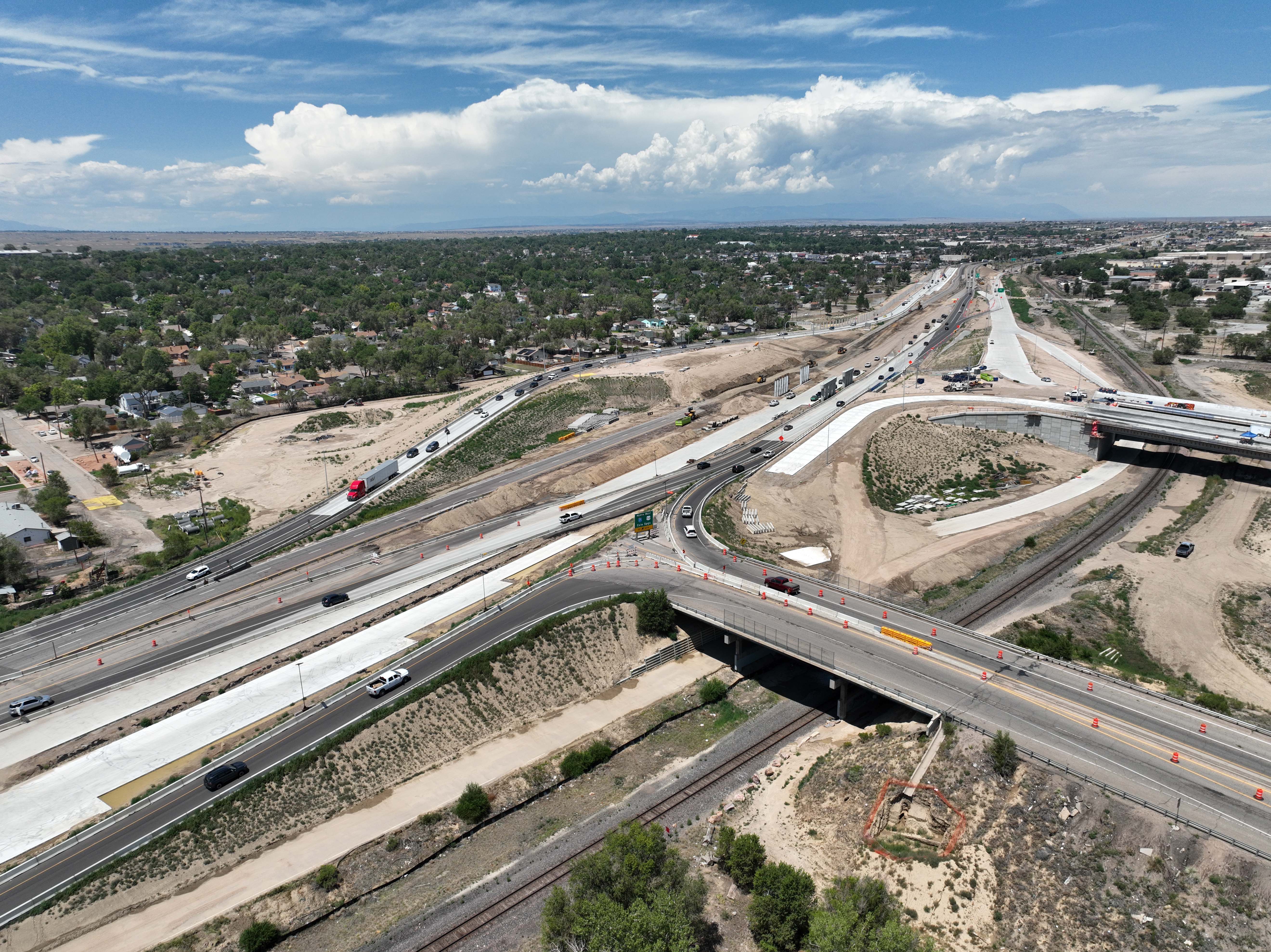 I-25US 50B Interchange I-25 looking to the north July 2026.JPG detail image