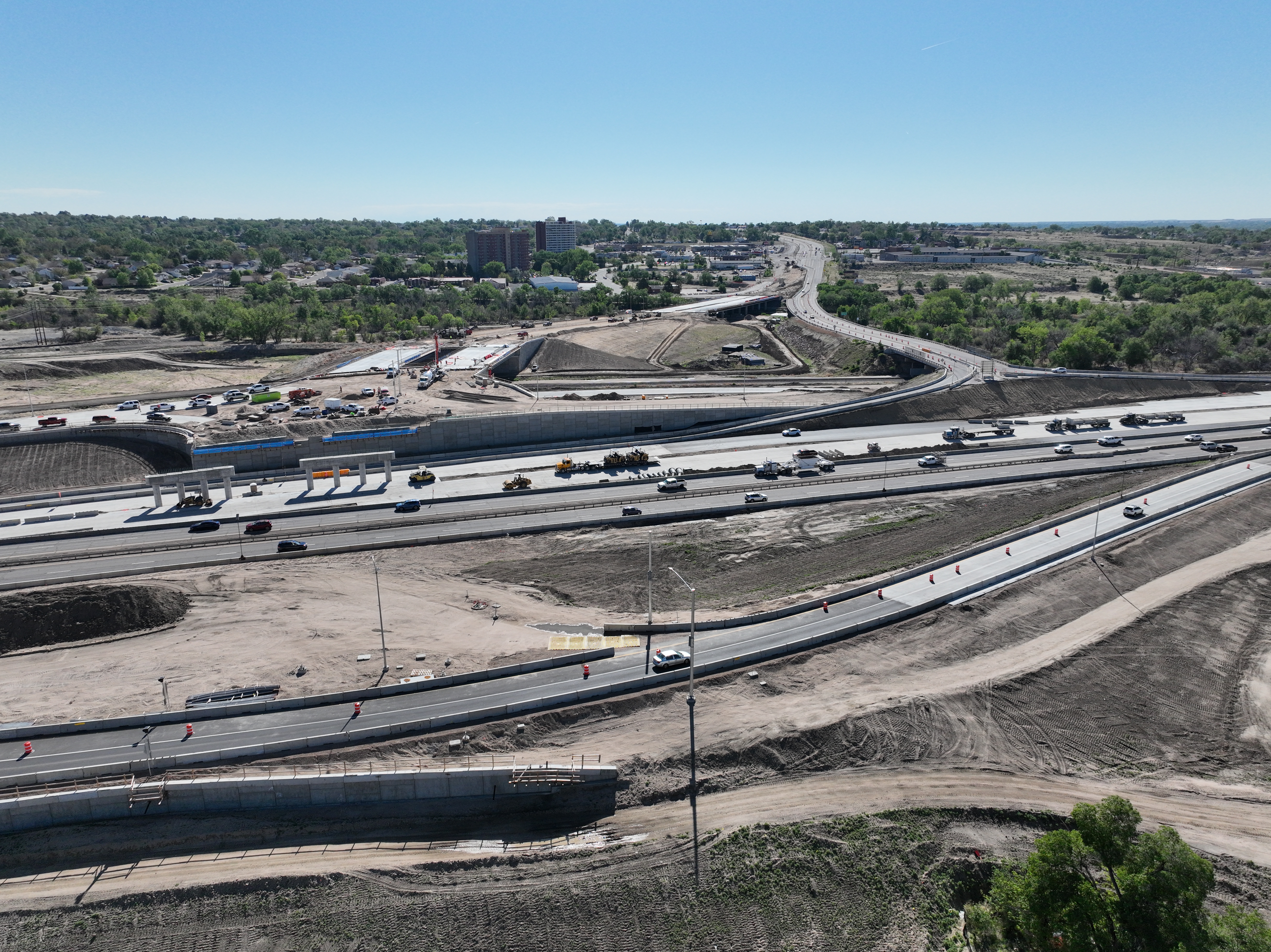 I-25/US 50B Interchange looking east towards the new US 50 bridges.jpg detail image