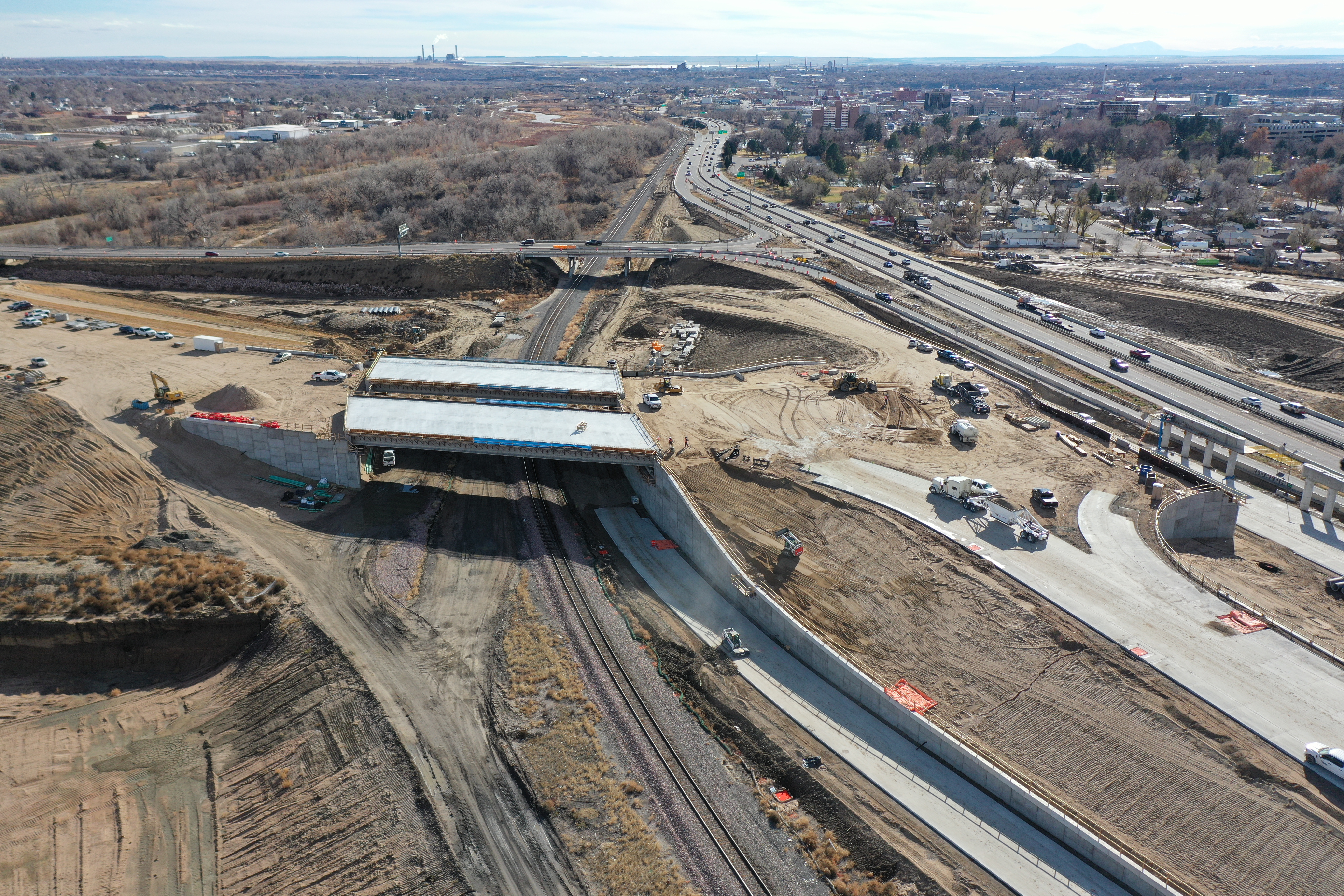 I-25/US 50B Interchange Aerial of new and existing UPRR bridges.jpg detail image