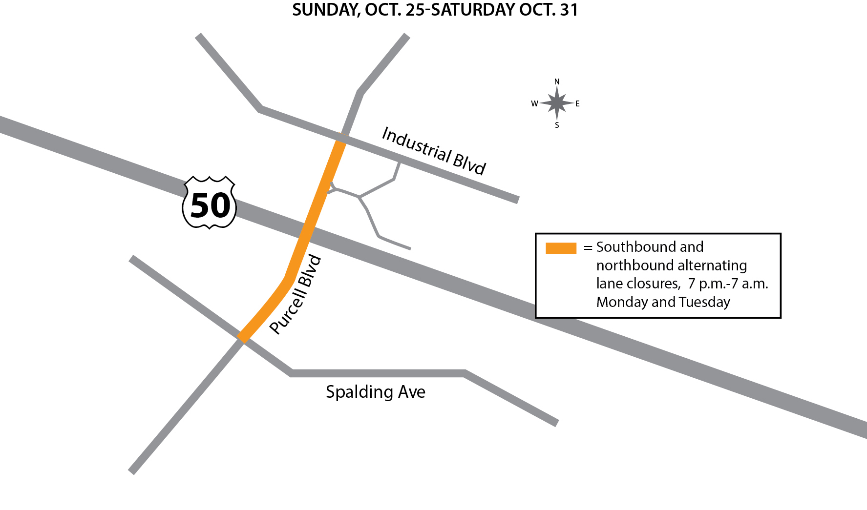 US 50 Purcell TrafficAdv map Oct25a.jpg detail image