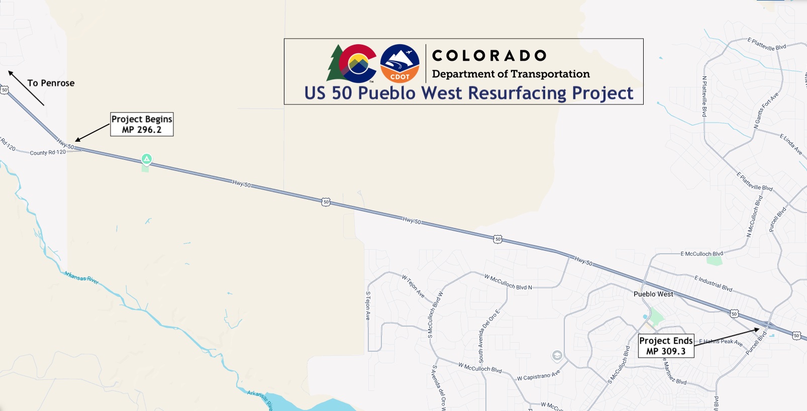 US 50 Pueblo West Resurfacing Map.jpg detail image