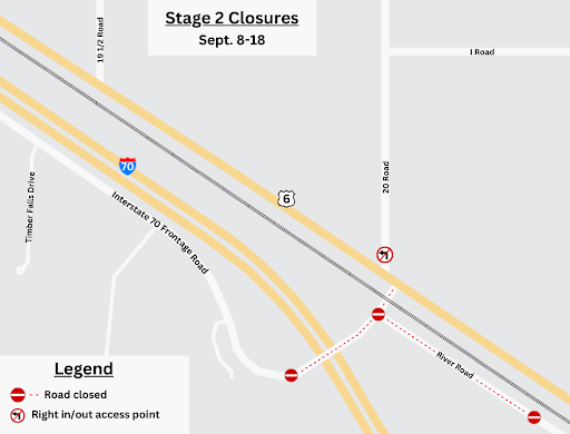 US 6 US 20 Stage 2 Closure Map