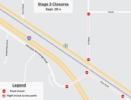 US 6 US 20 Stage 3 Closure Map