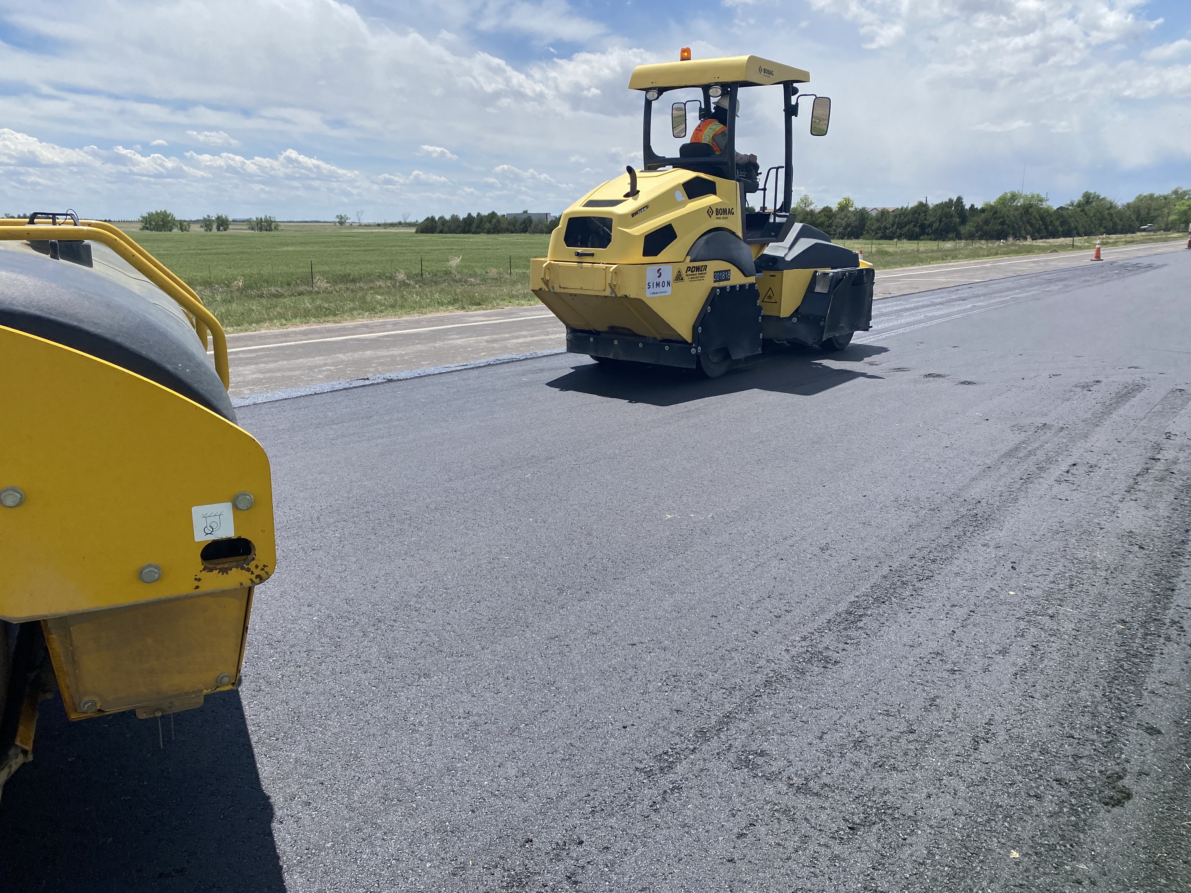 US 6 Holyoke Resurfacing_Compacting fresh asphalt_May 2025.JPG detail image