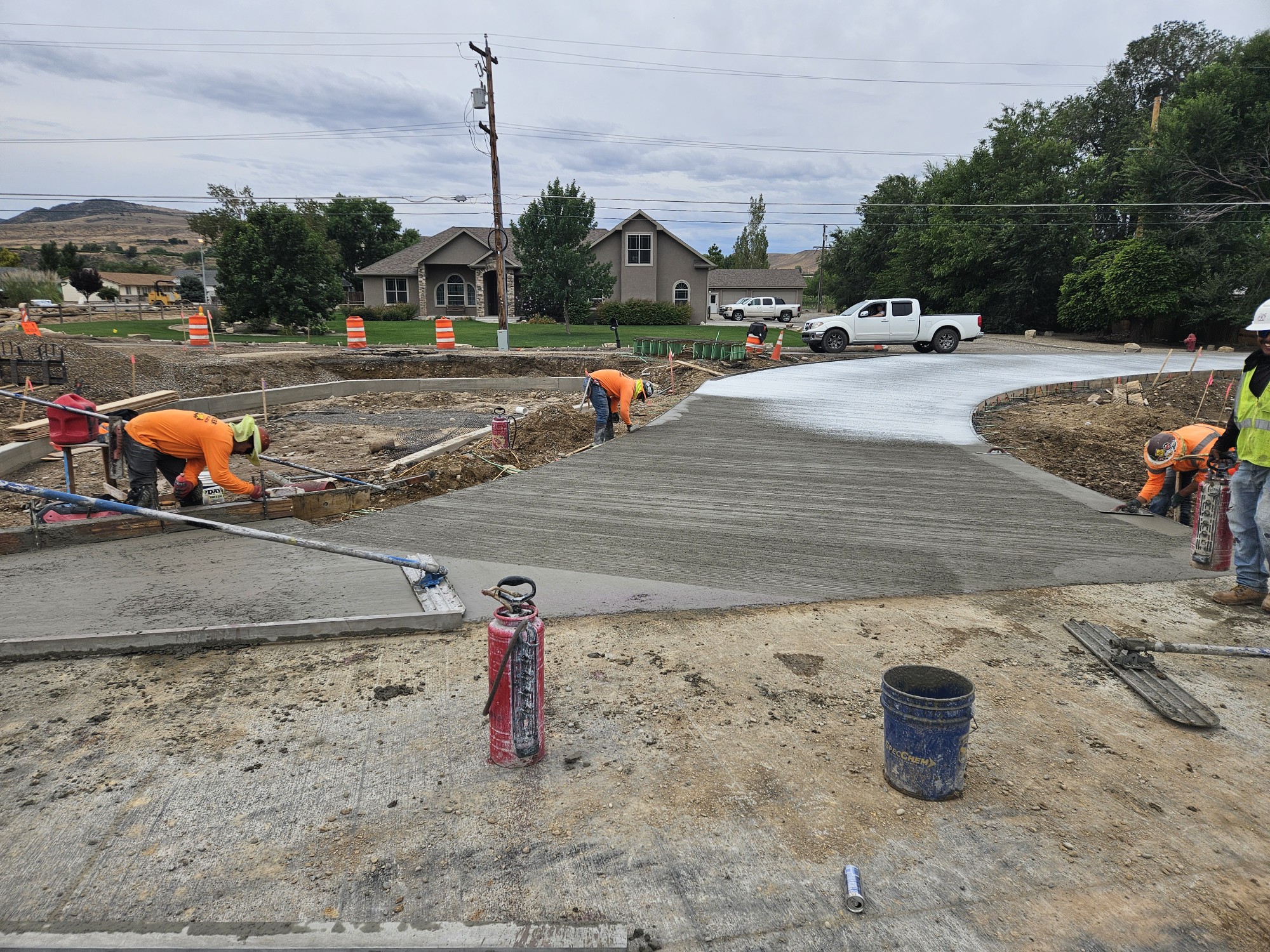 US 6 Palisade Intersection Improvements - US 6 at Elberta Avenue final roundabout concrete pour_August 2026.jpeg detail image