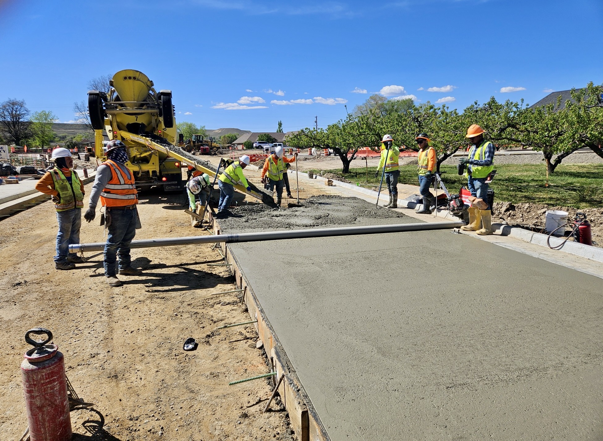 US 6 Palisade Intersection Improvements concrete paving at North Elberta Avenue.jpeg detail image