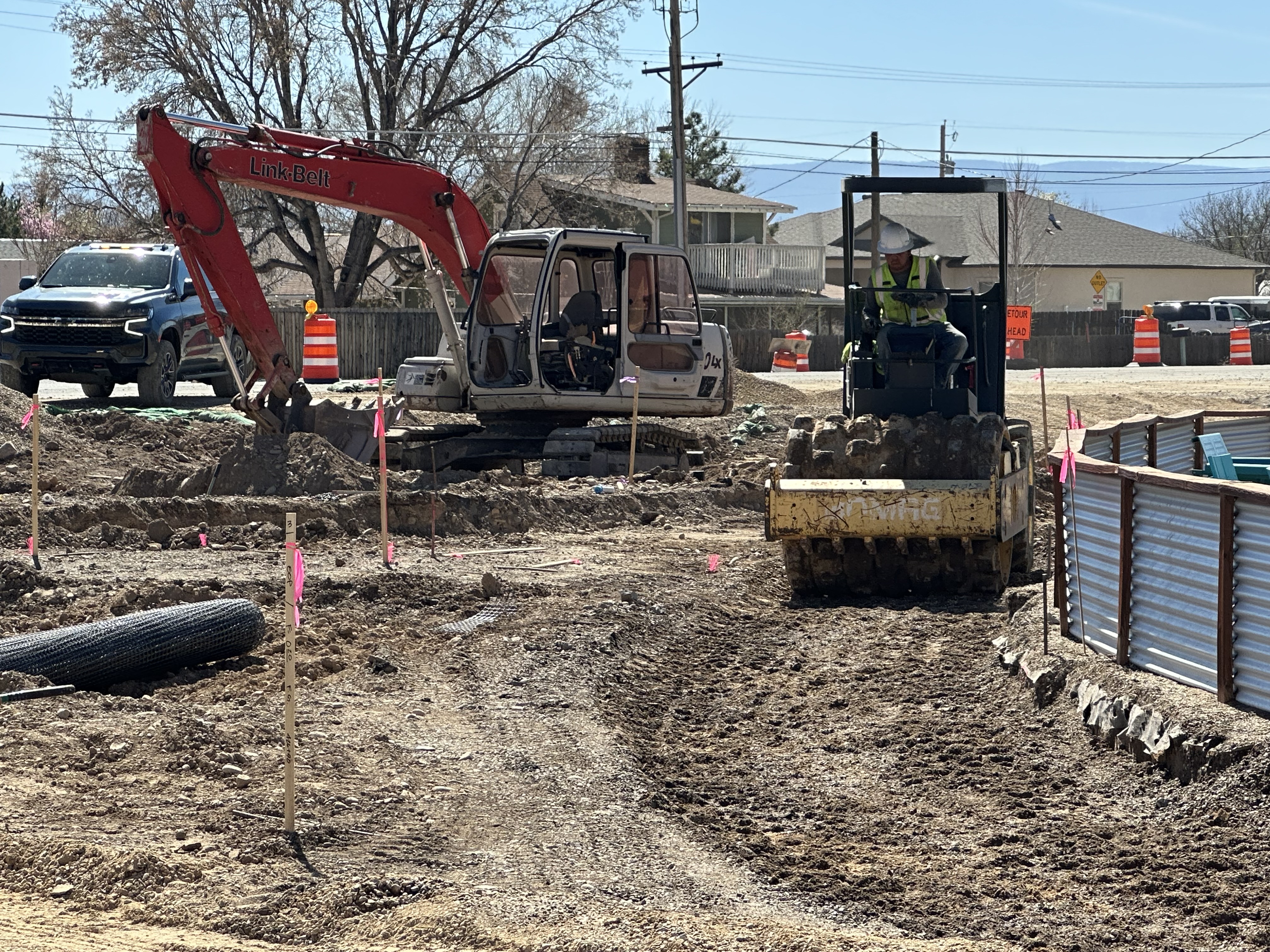 US 6 Palisade Intersection Improvements curb, gutter and sidewalk prepreparation.jpeg detail image