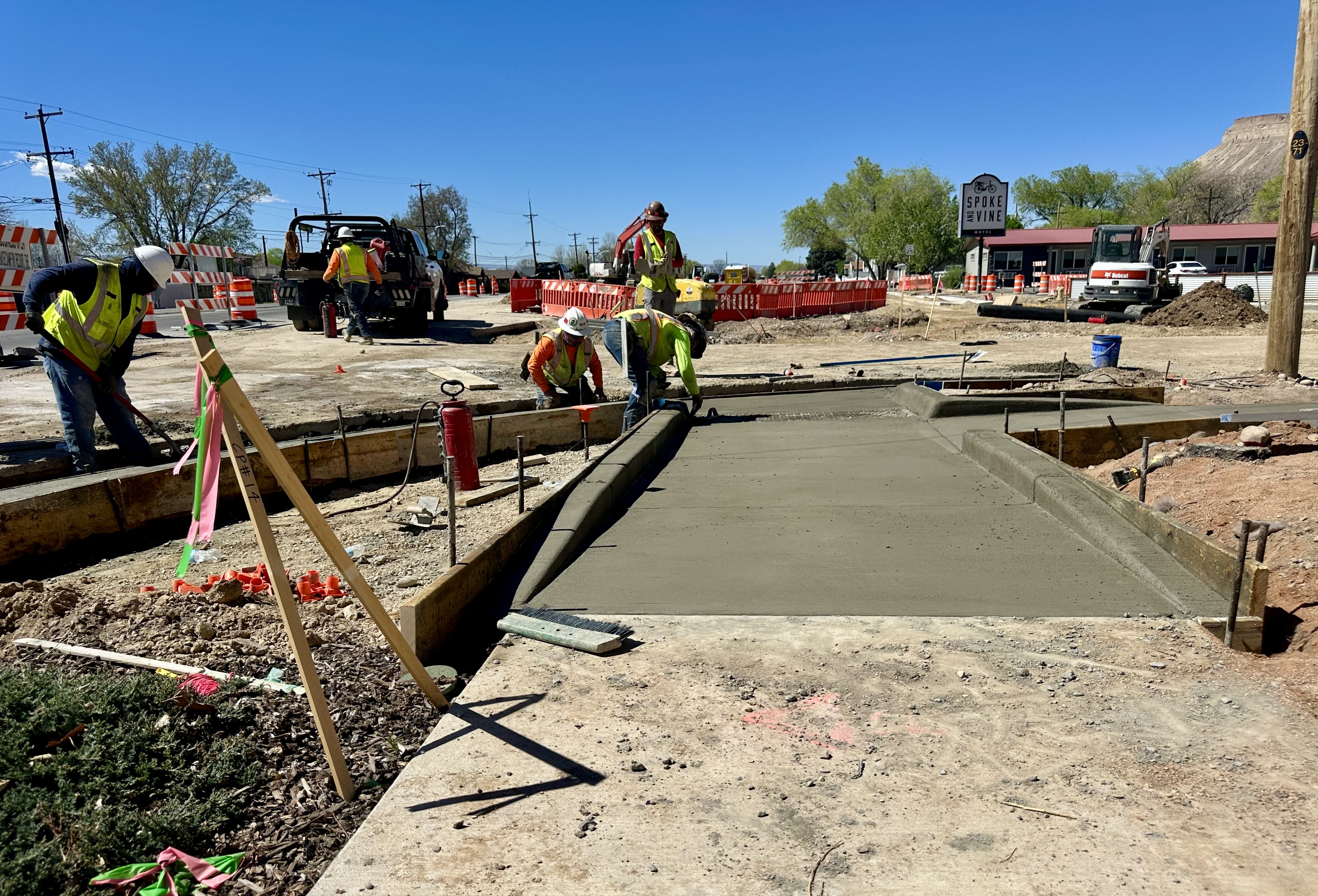 US 6 Palisade Intersection Improvements Sidewalk Curb Gutter on Iowa Avenue.jpeg detail image