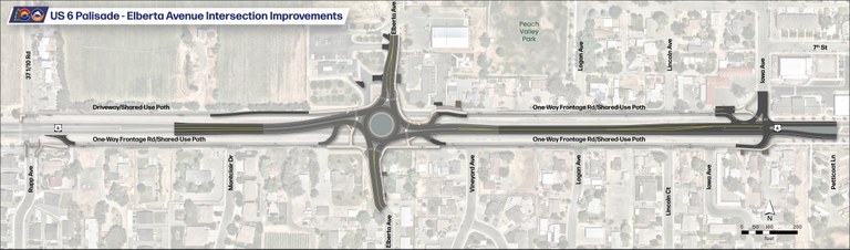 US 6 & Palisade Intersection Improvements Project Map