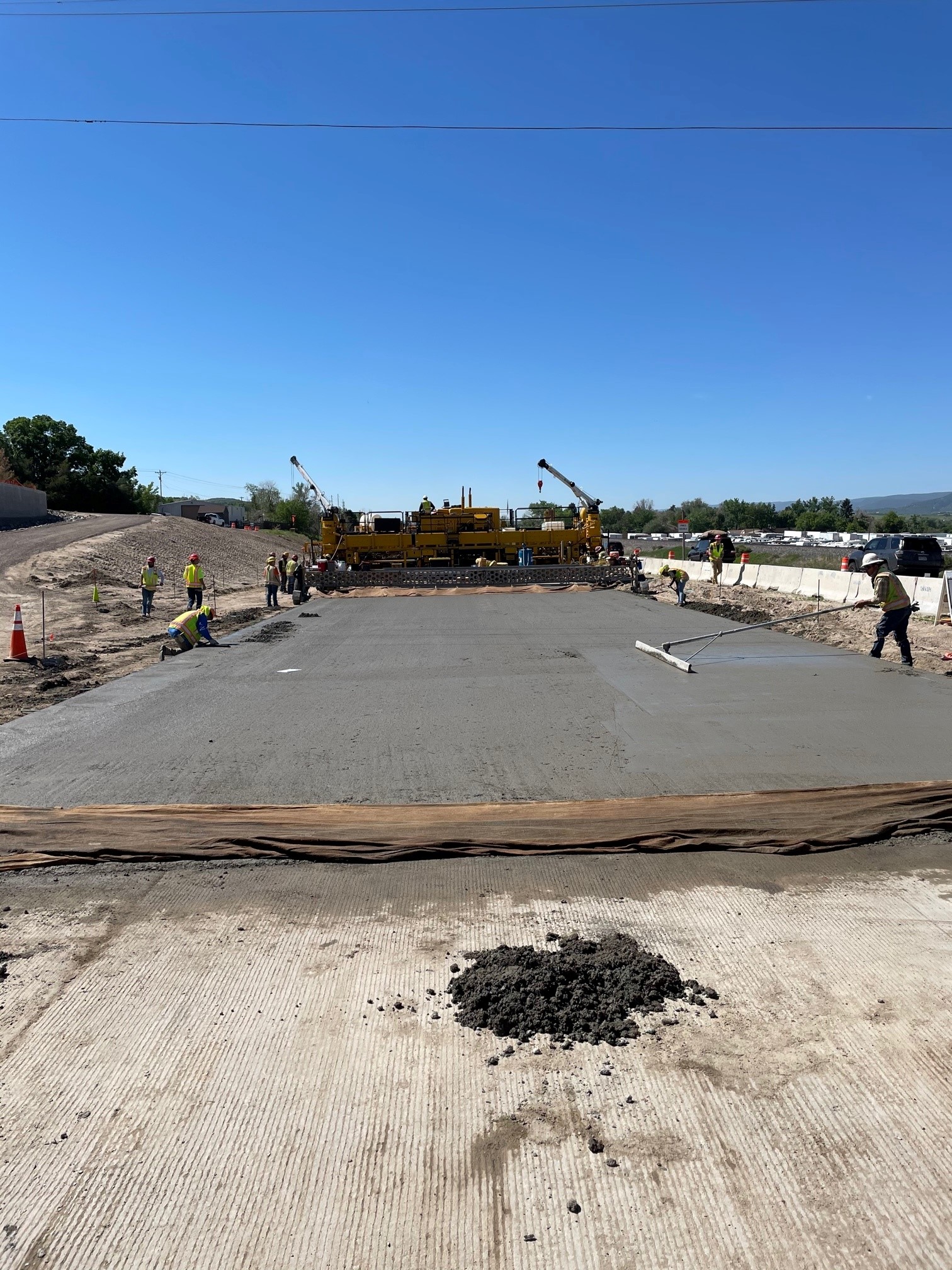 Paving activities on the northbound side of US 85 | June 2021 detail image