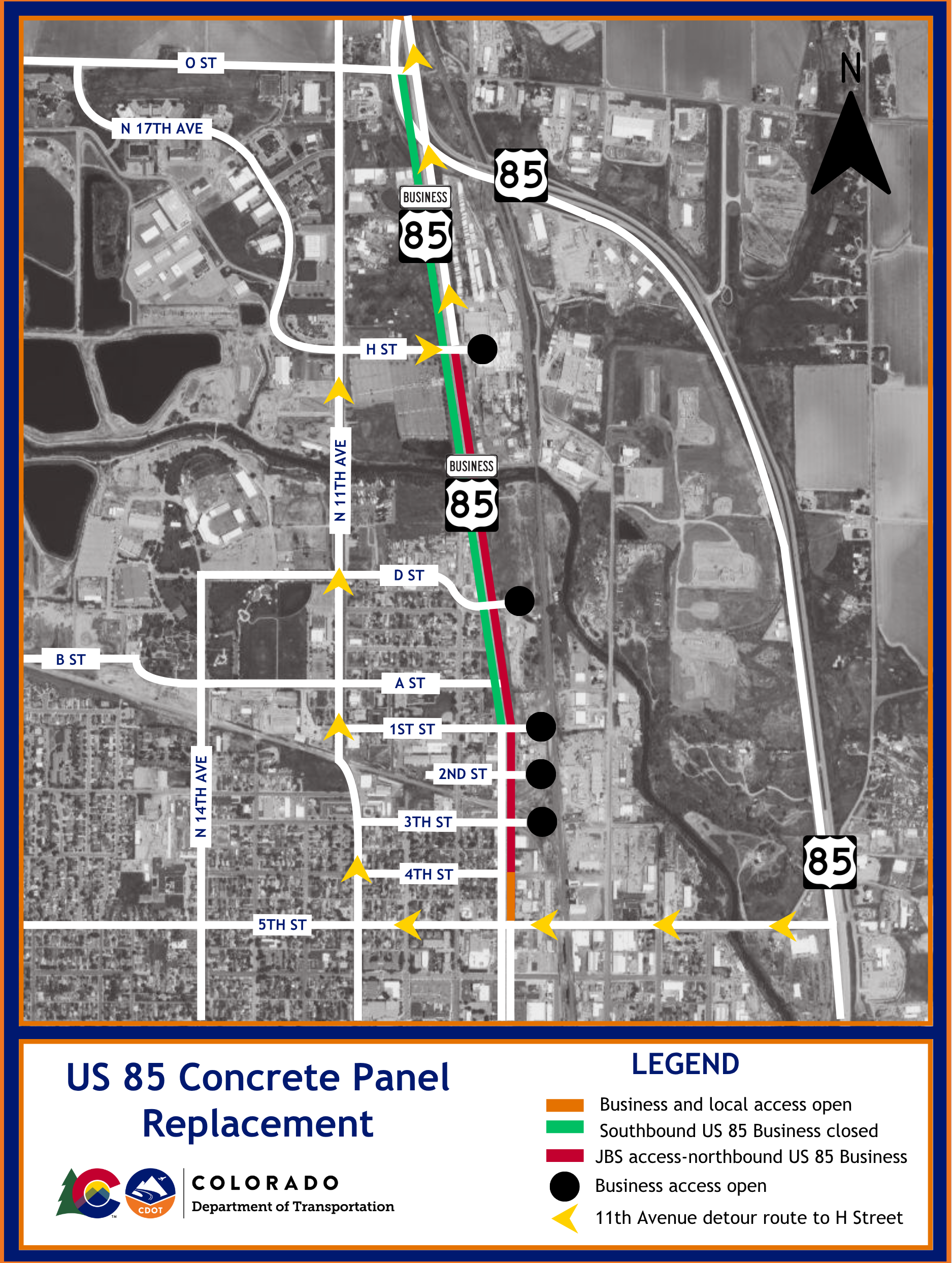 1113 - US 85 Concrete Panel NB Full Closure - Detour Map.png detail image