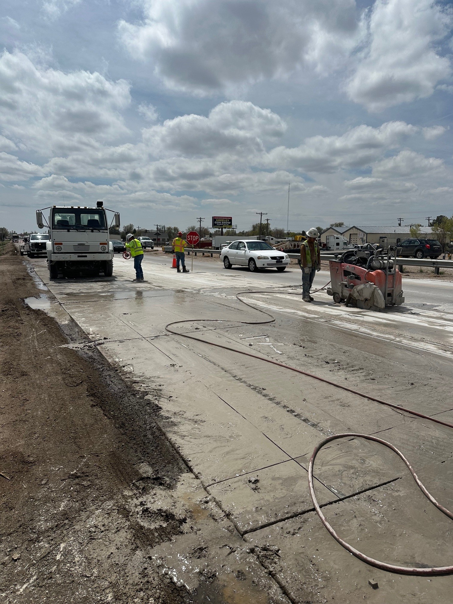 US 85 Concrete Panel Replacement Saw Cutting Operations April 2025 Photo 2.jpg detail image