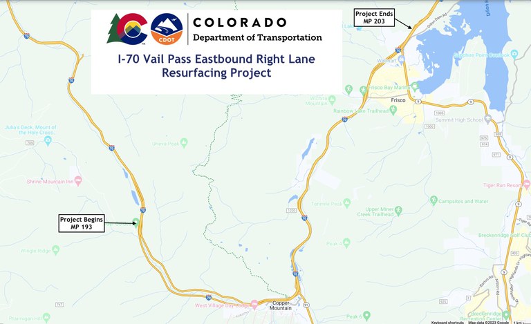 I-70 Vail Pass Eastbound Resurfacing