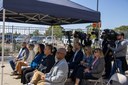 Vasquez Boulevard Improvements: I-270 to 64th Avenue - Attendees and camera crews at groundbreaking event.jpg thumbnail image