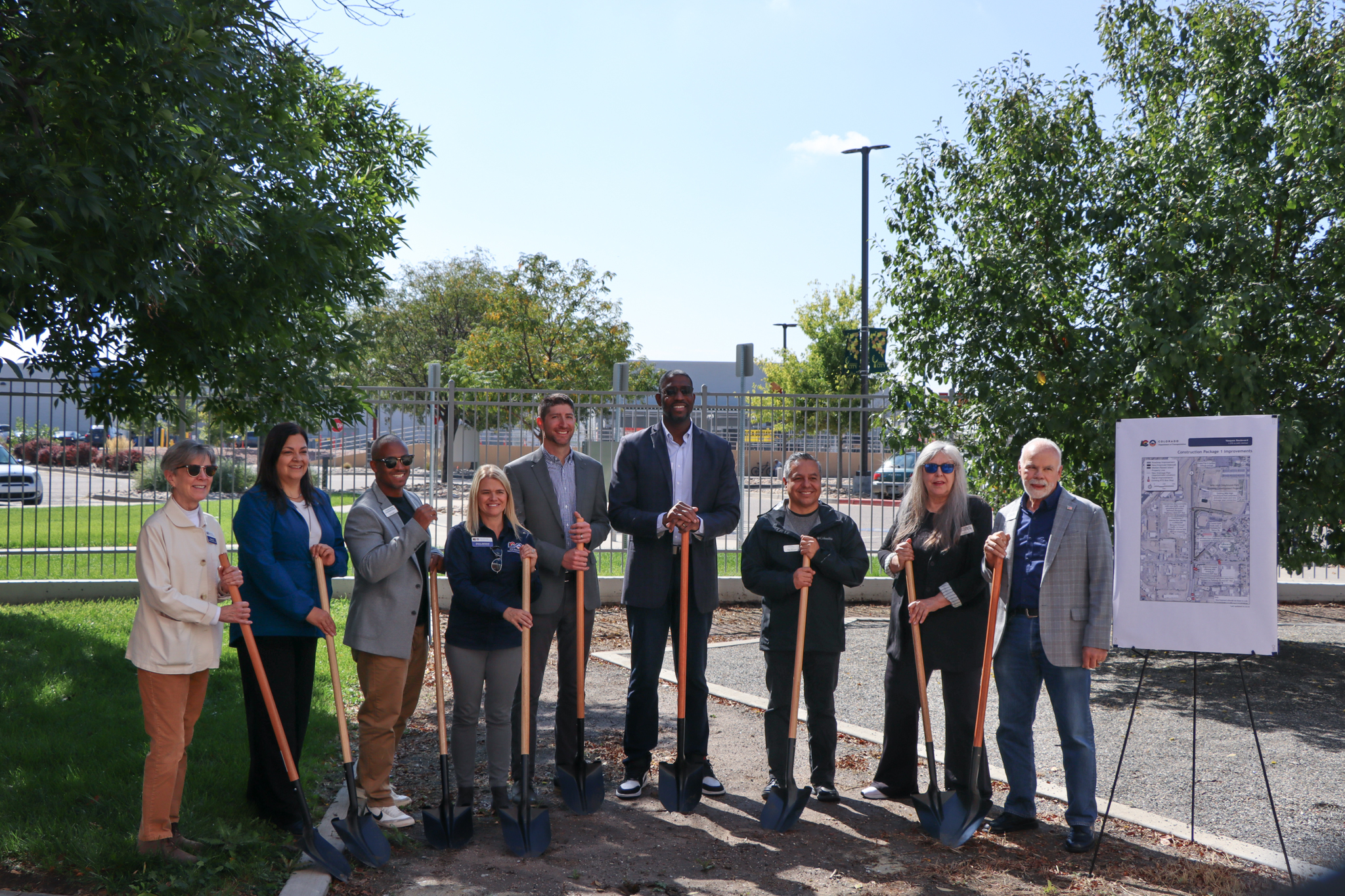 Vasquez Boulevard Improvements: I-270 to 64th Avenue - Elected officials and project team breaking ground on Vasquez Blvd project.jpg detail image