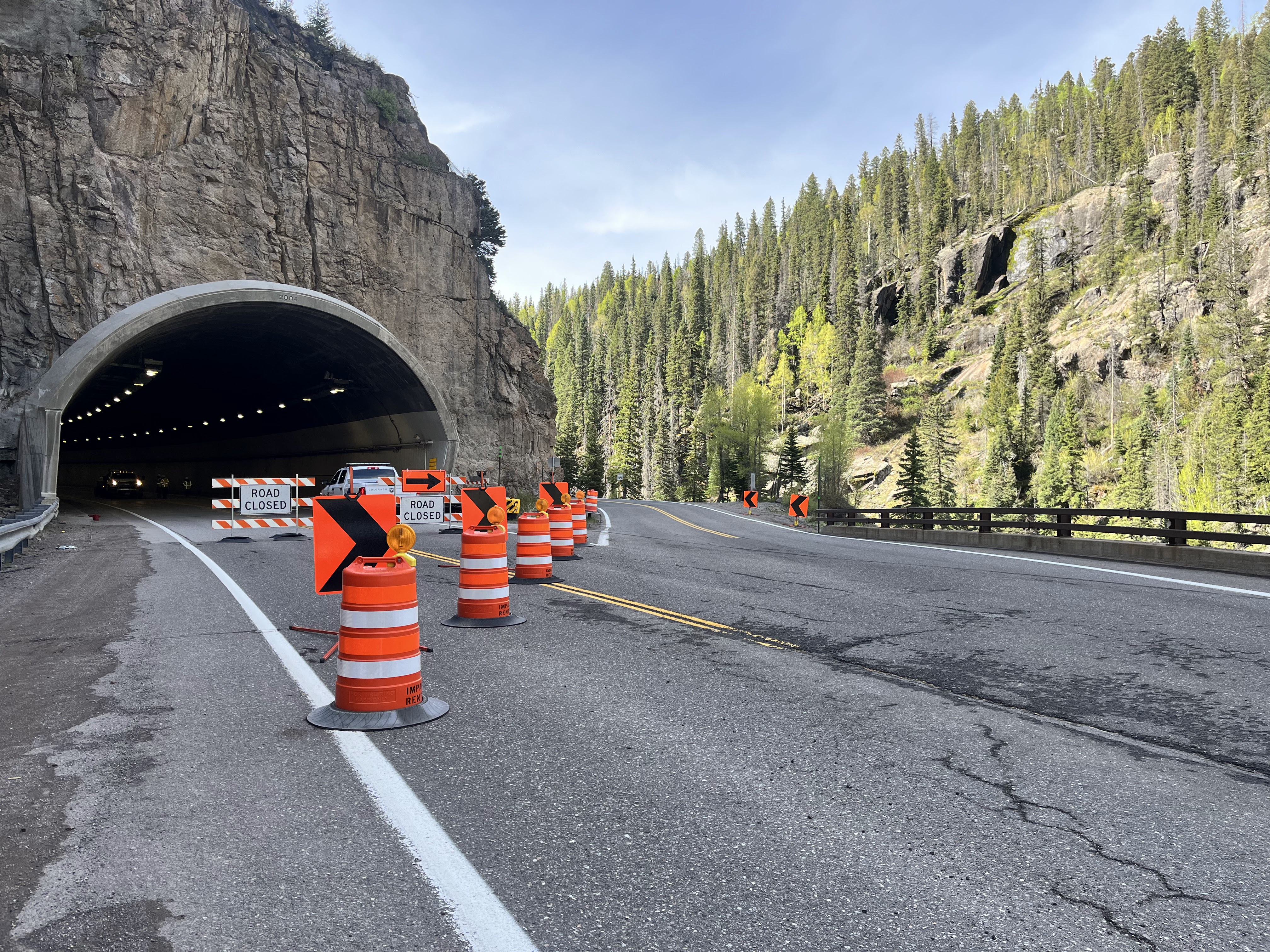 Wolf Creek Tunnel Maintenance Detour around Tunnel at US 160.jpg detail image