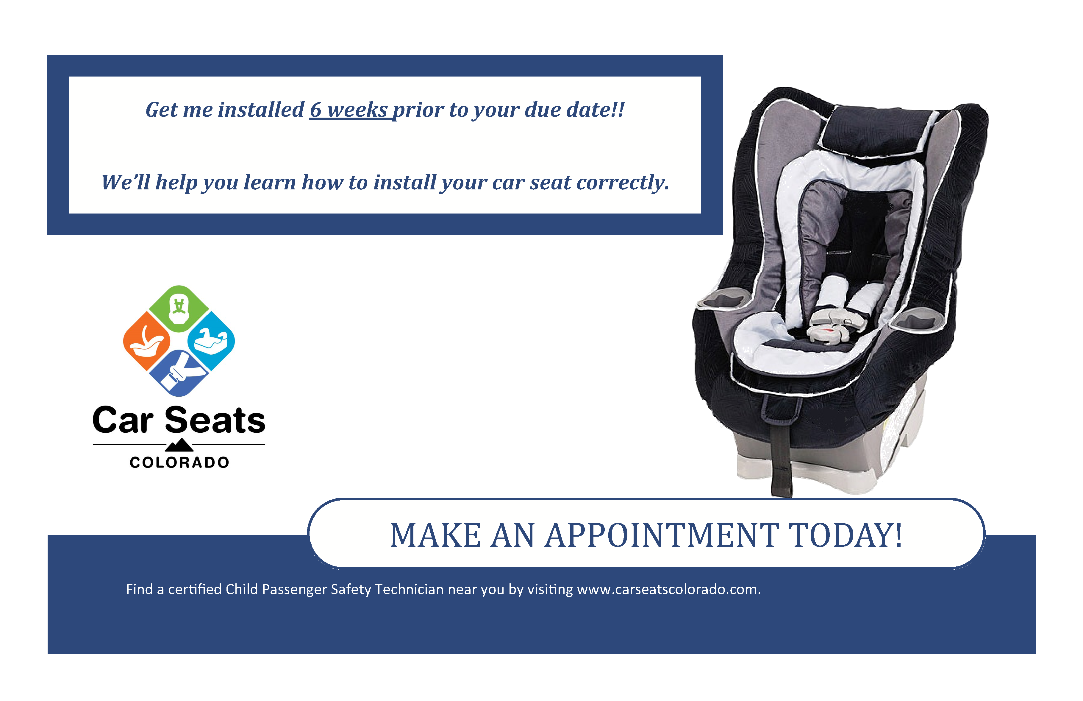 Car Seat Check Appointment Flier detail image
