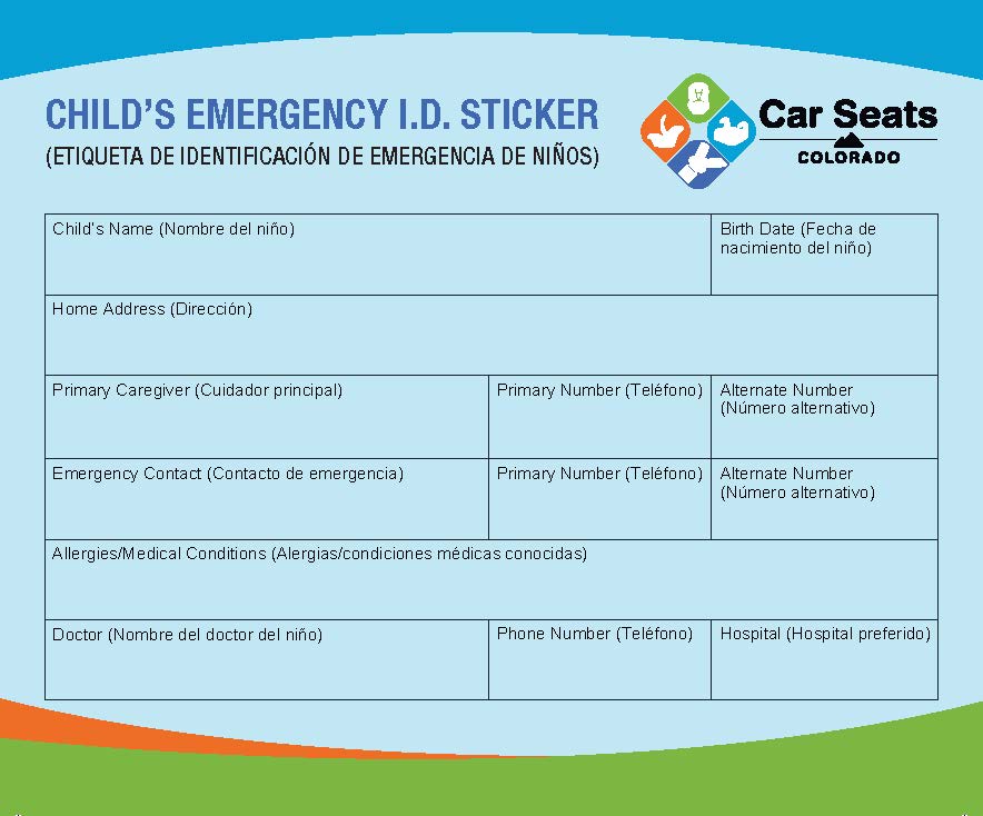 Emergency ID Sticker detail image