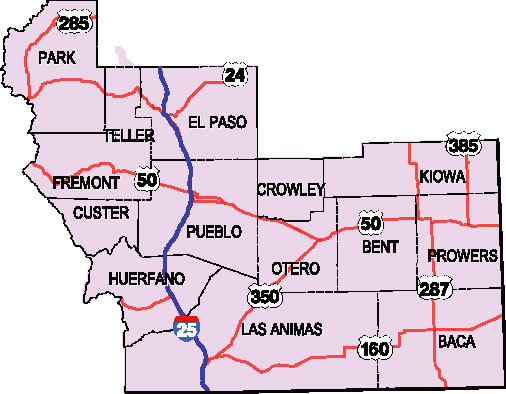 Region 2 Counties detail image