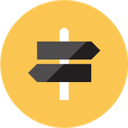 direction sign icon