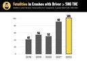 Fatalities in Crashes with Driver > 5NG THC Graphic thumbnail image