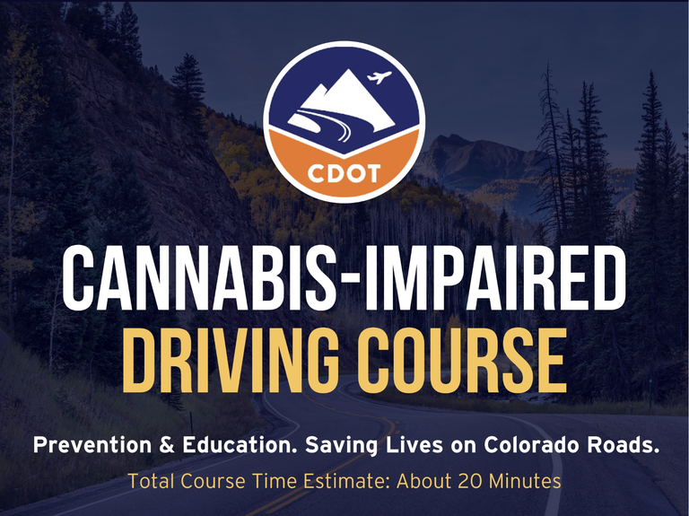 CDOT drugged driving training course title slide