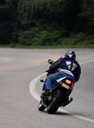 Motorcyclist on the highway thumbnail image