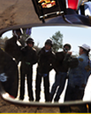 Group of motorcycle riders receiving instruction and training on safety thumbnail image