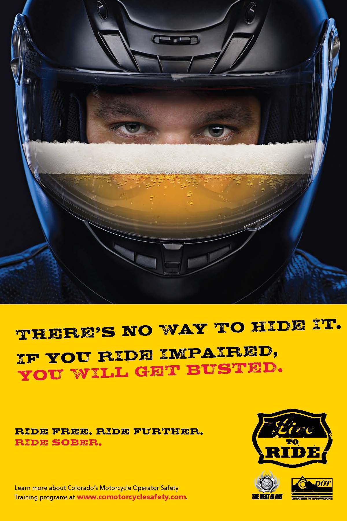 RideSober - Beer helmet detail image