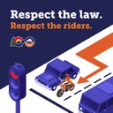 Lane Filtering Social Post - Respect the Riders thumbnail image