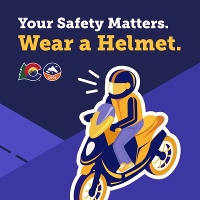 Wear a Helmet social graphic