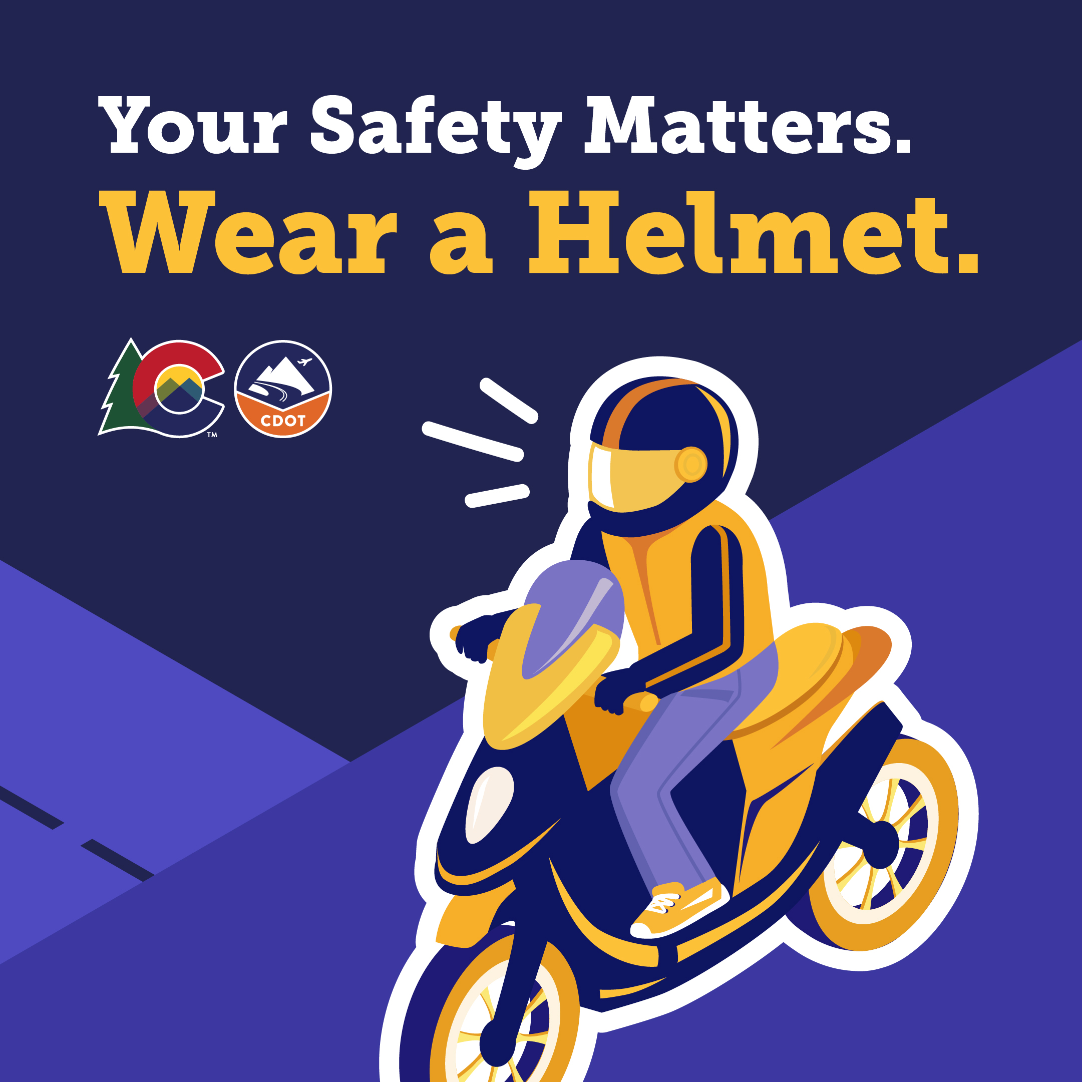 Your Safety Matters. Wear a Helmet. detail image