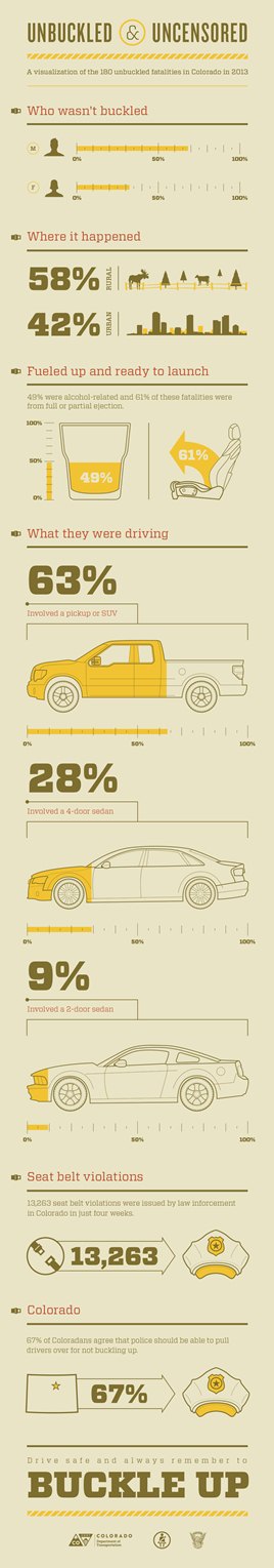 CDOT Seat Belt Infographic vertical detail image