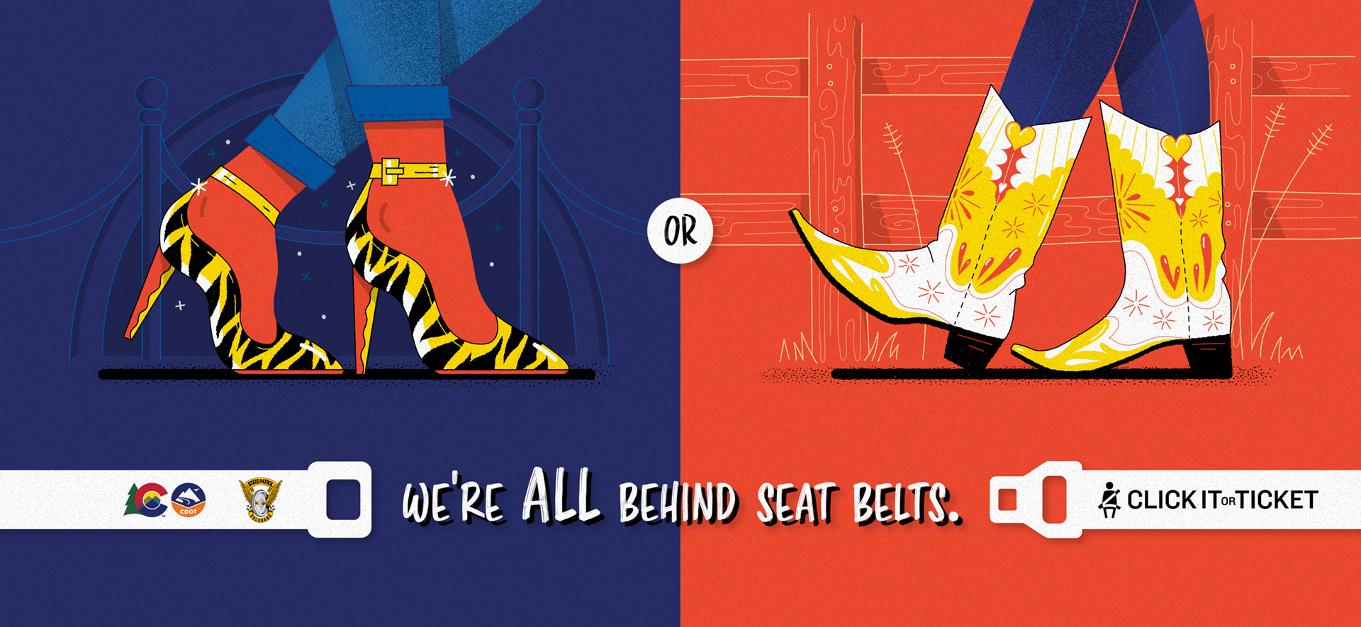 We're All Behind Seat Belts - Shoes detail image