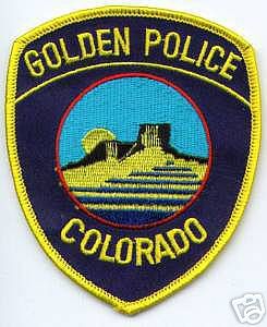 Golden Police Department logo detail image