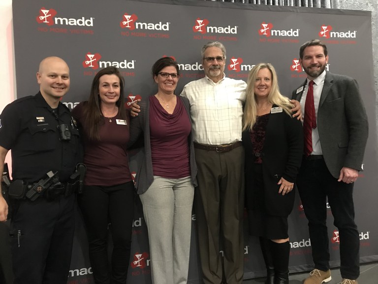 Attendees at the MADD Tie One On for Safety breakfast