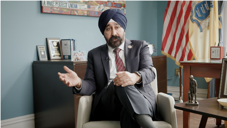 Hoboken Mayor Ravi Bhalla, who took office in 2018, at City Hall.