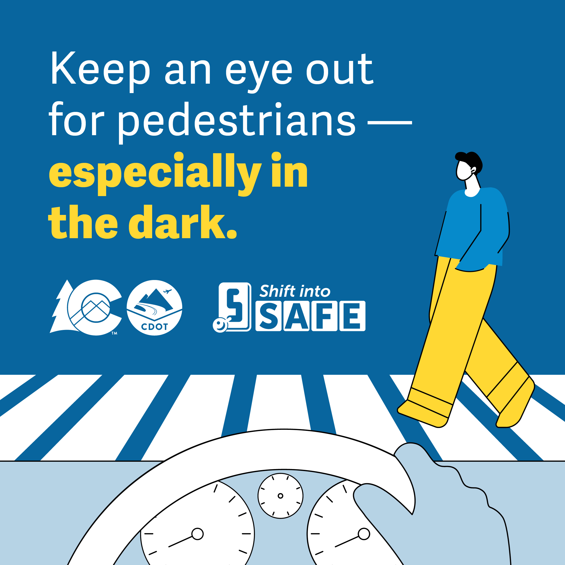 Pedestrian Nighttime Graphic detail image