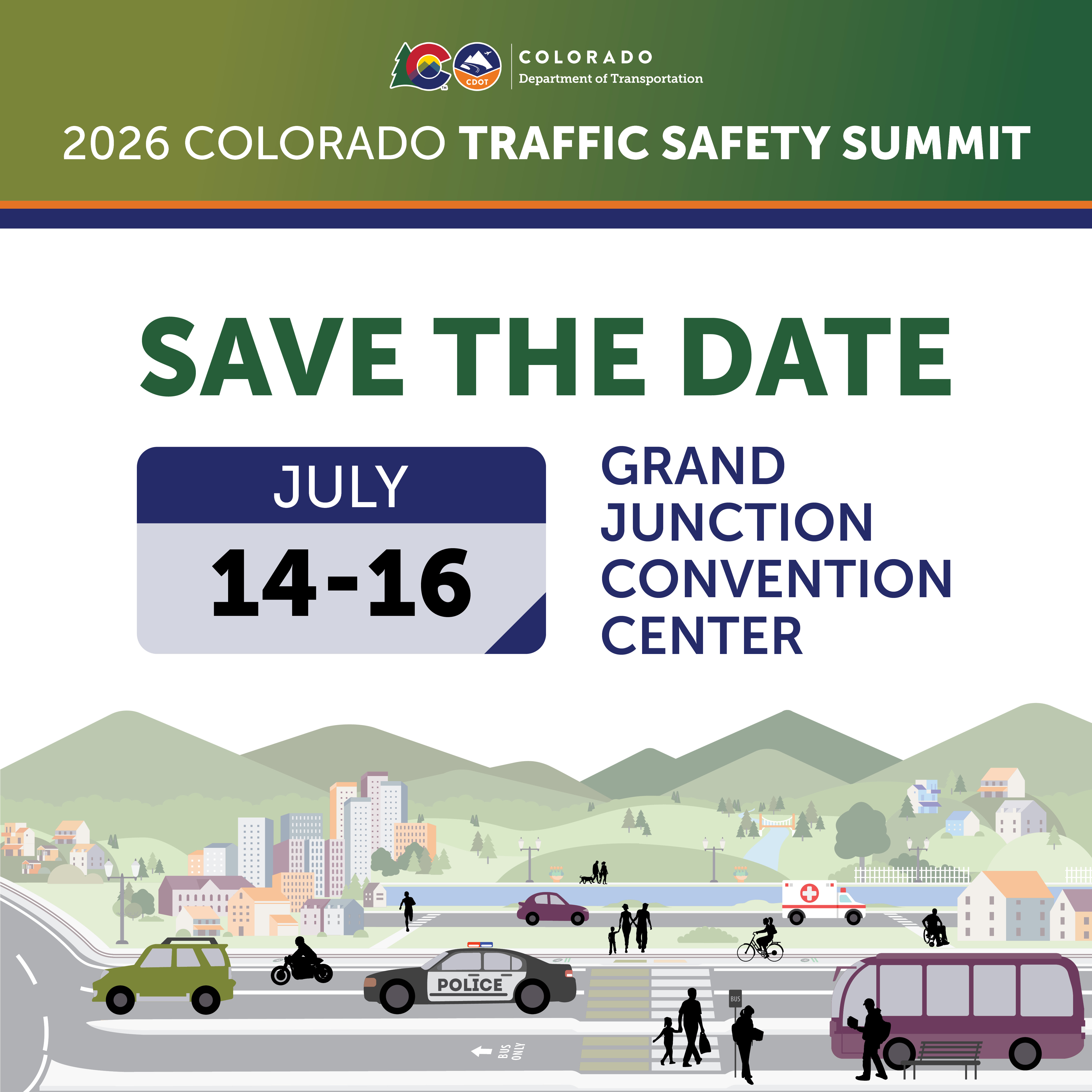 2026 CDOT Safety Summit Save the Date Graphic detail image